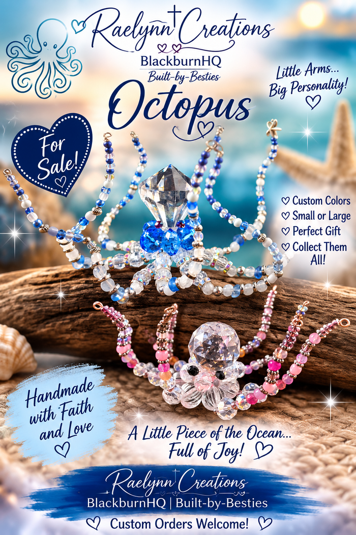 "Dream Builder Octopus" - Handmade Octopus Figurine (Small)