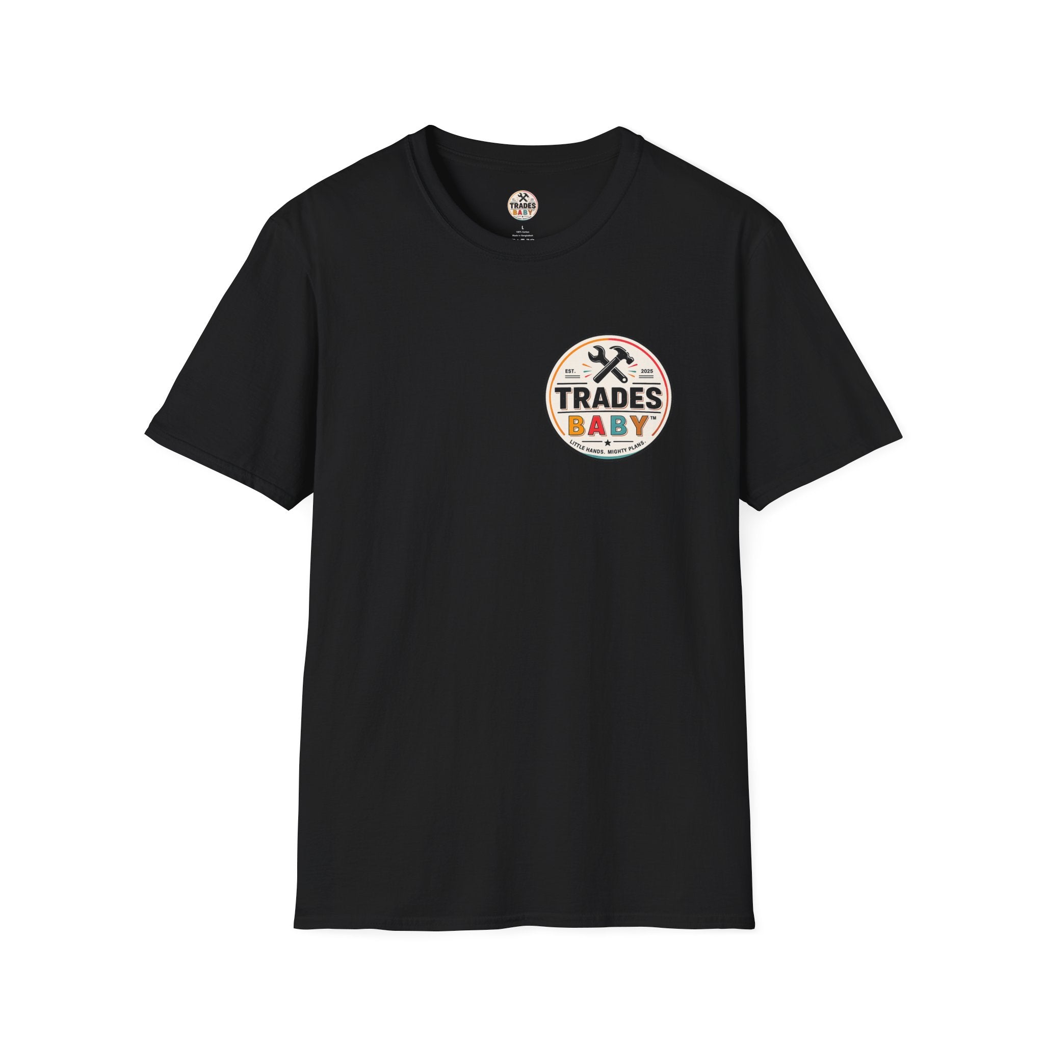 T-Shirt | TradesBaby Parenting Tee | Blue Collar Family Shirt for Hands-On Kids