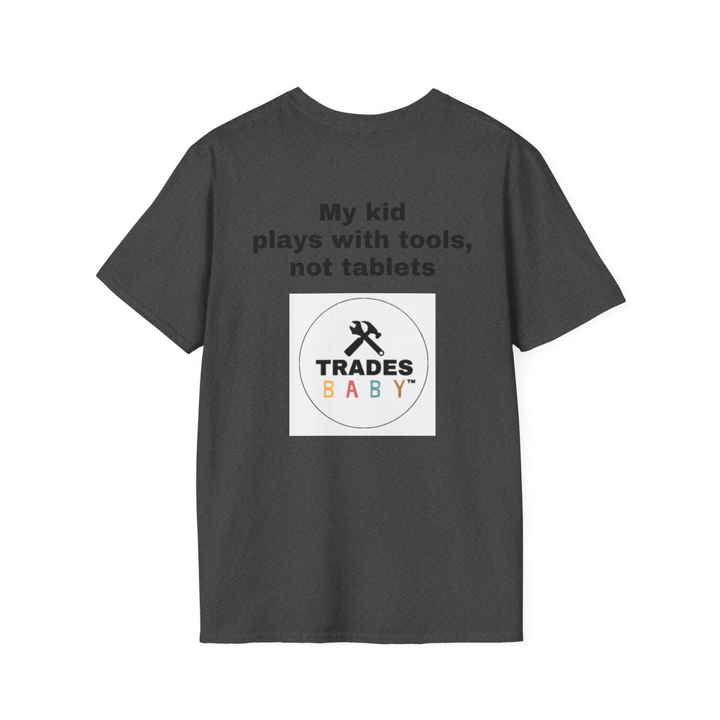 T-Shirt | TradesBaby Parenting Tee | Blue Collar Family Shirt for Hands-On Kids