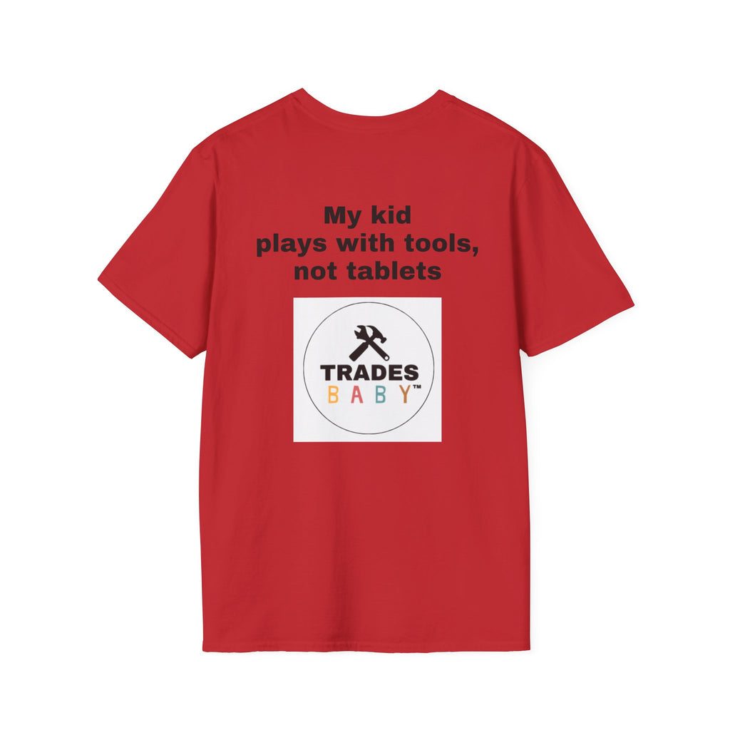 T-Shirt | TradesBaby Parenting Tee | Blue Collar Family Shirt for Hands-On Kids