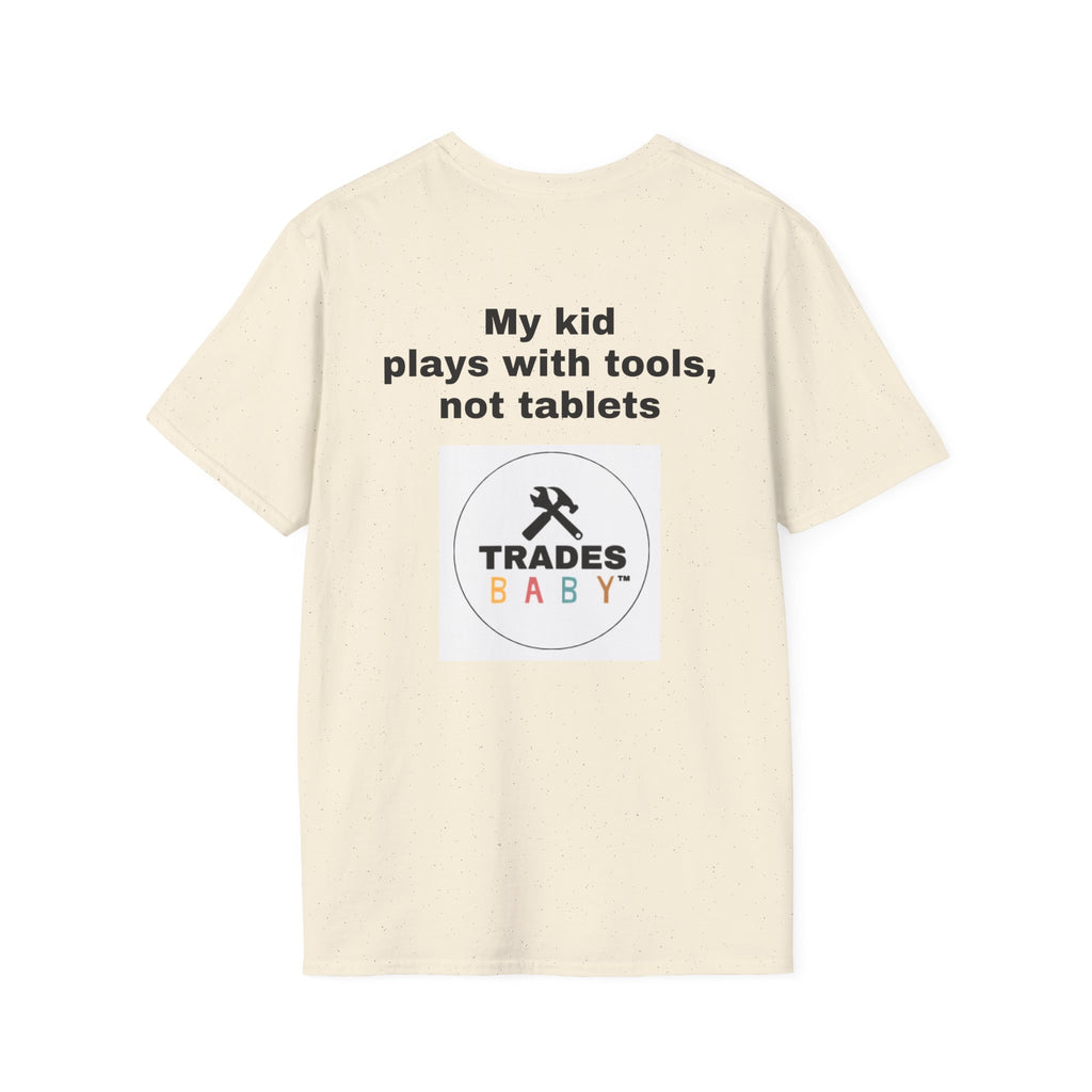 T-Shirt | TradesBaby Parenting Tee | Blue Collar Family Shirt for Hands-On Kids