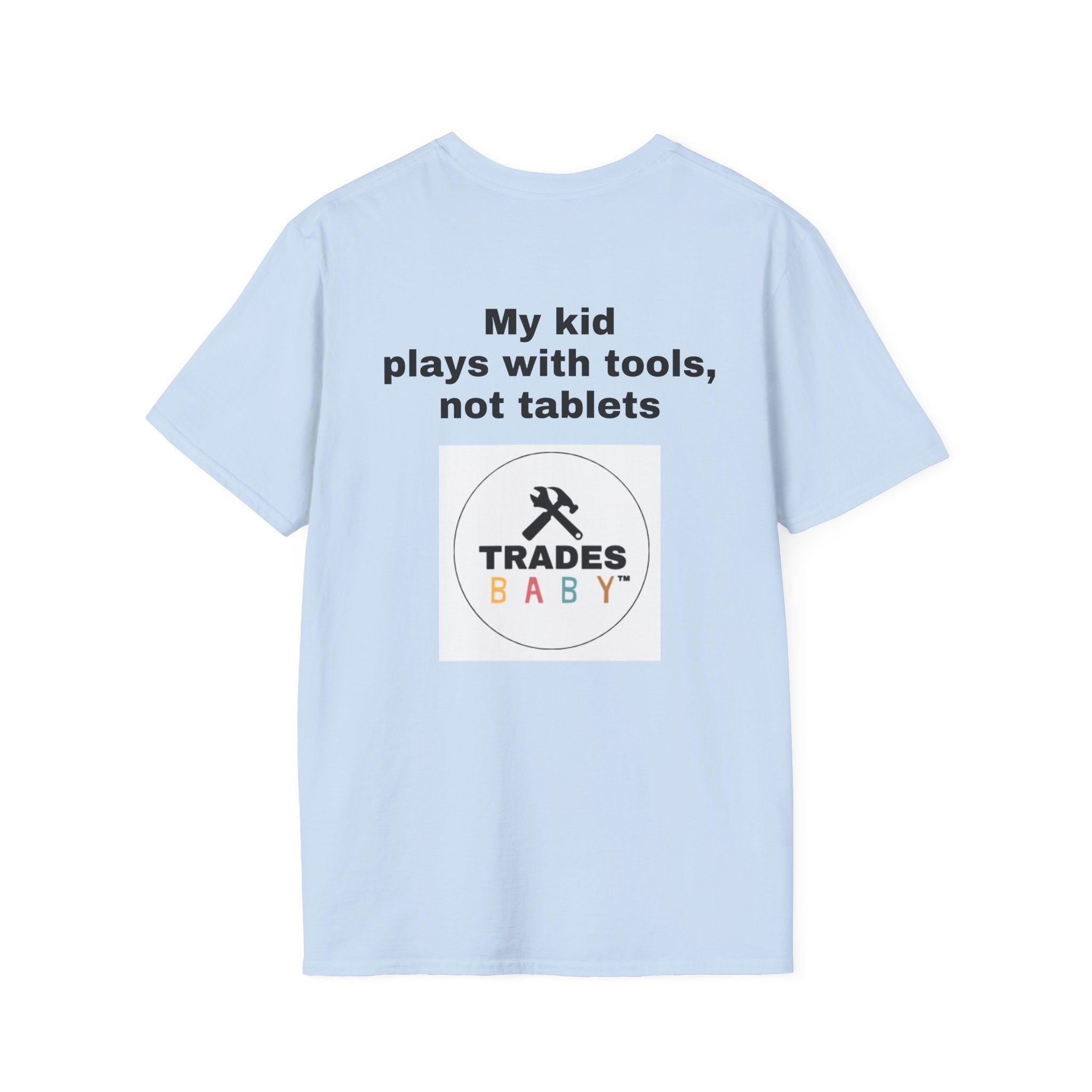 T-Shirt | TradesBaby Parenting Tee | Blue Collar Family Shirt for Hands-On Kids