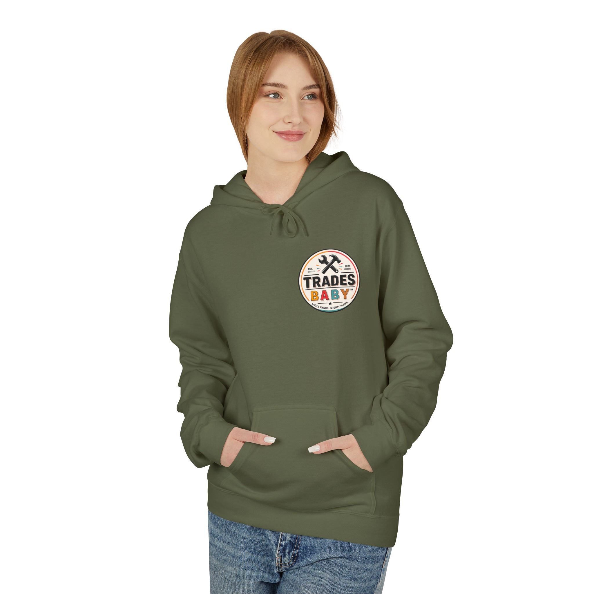 TradesBaby “Little Hands. Mighty Plans.” Hoodie — Future Builder Kids Hoodie