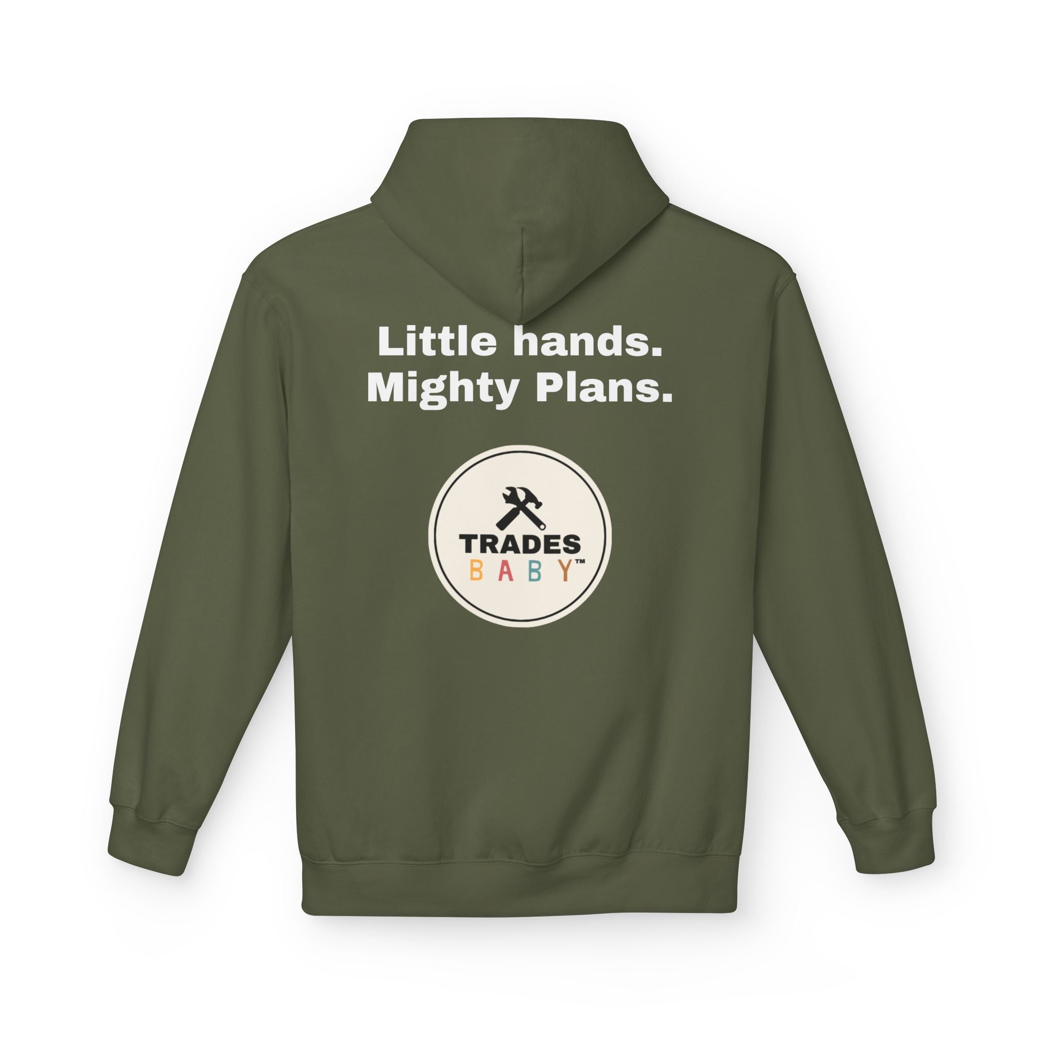 TradesBaby “Little Hands. Mighty Plans.” Hoodie — Future Builder Kids Hoodie