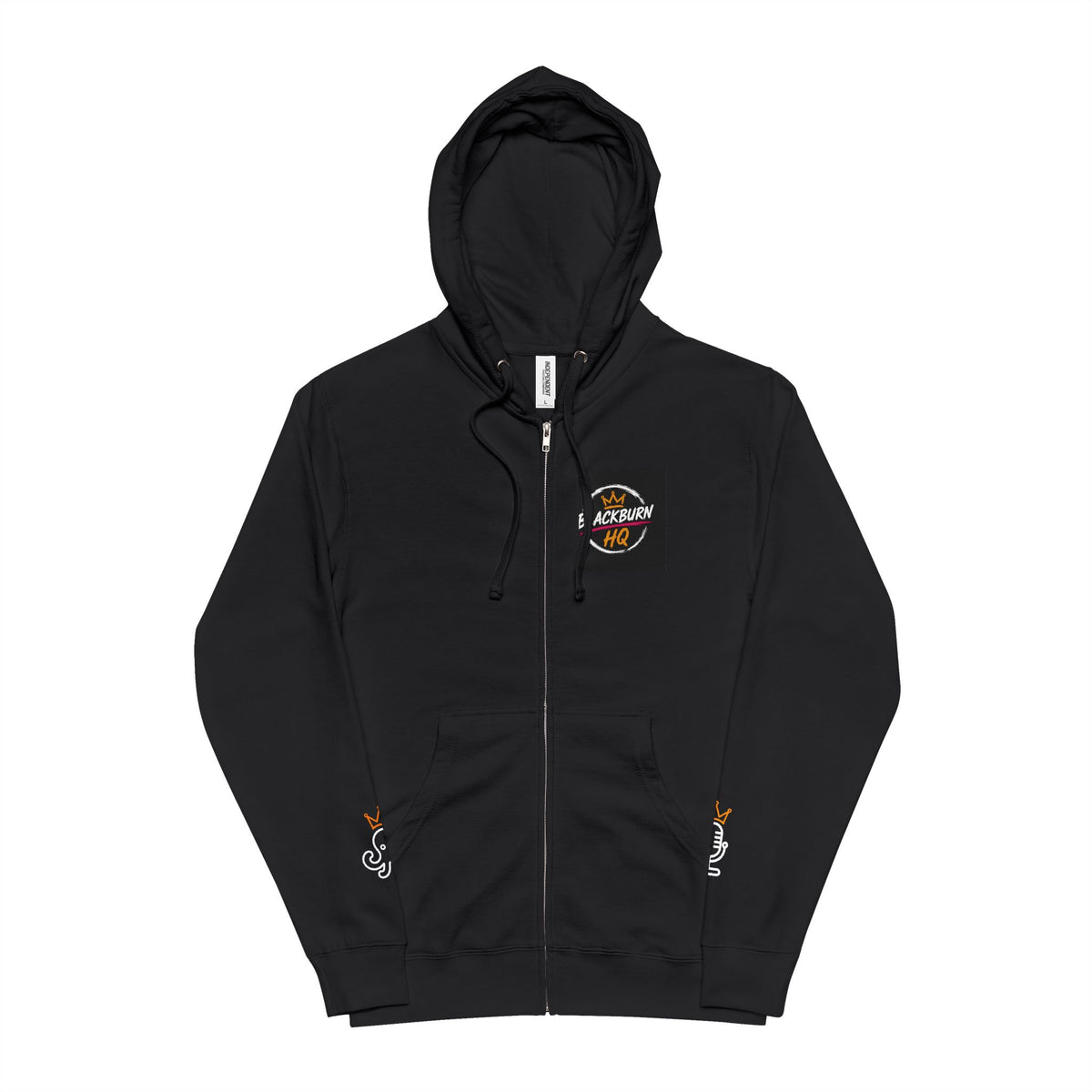 Money Octopus™ Black Zip-Up Hoodie