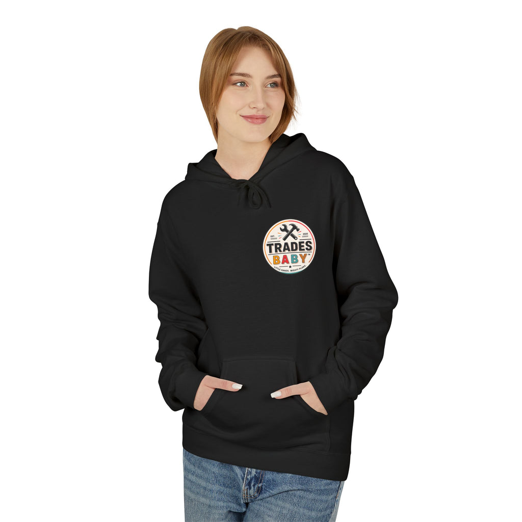 “Raising Blue Collar Heroes” Hoodie — TradesBaby Kids Hoodie for Future Builders & Hardworking Families