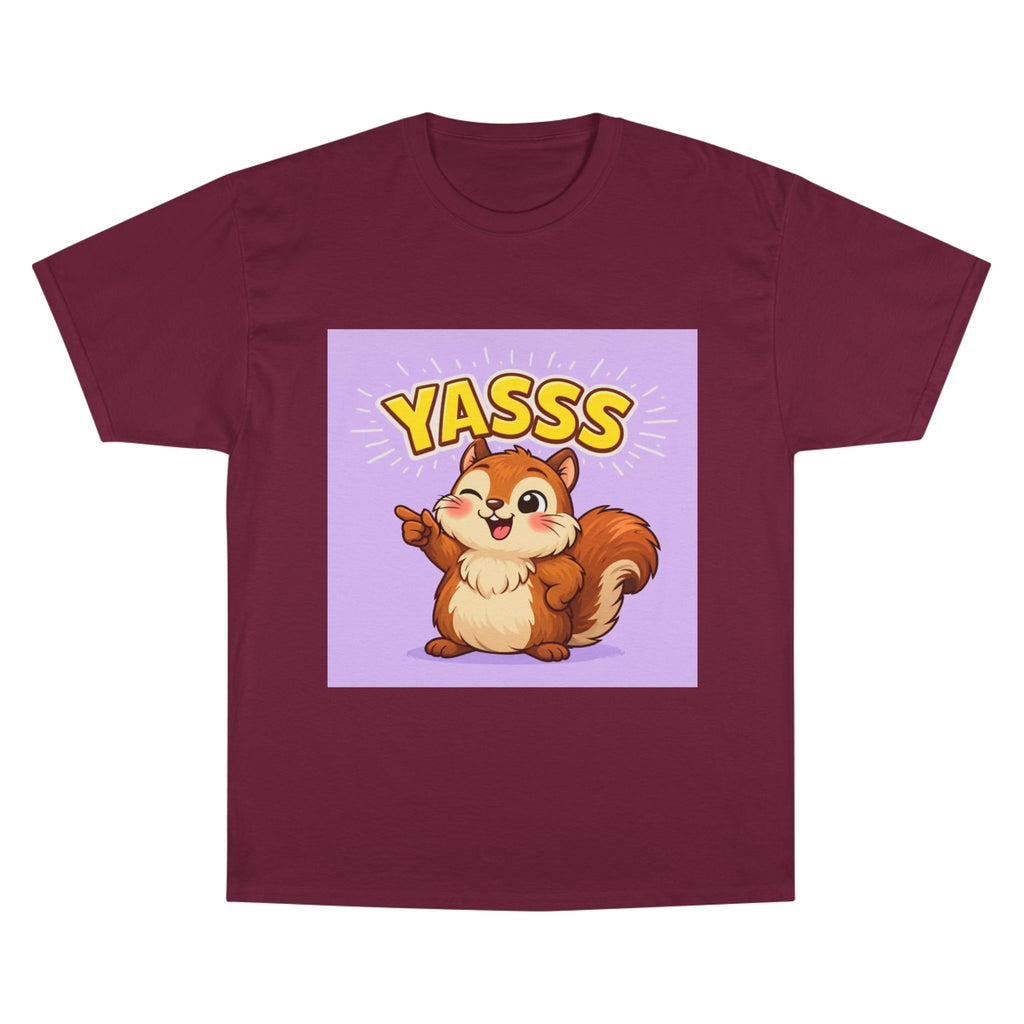 Yaaas Squirrel T-Shirt | Besties & Coffee Community Graphic Tee