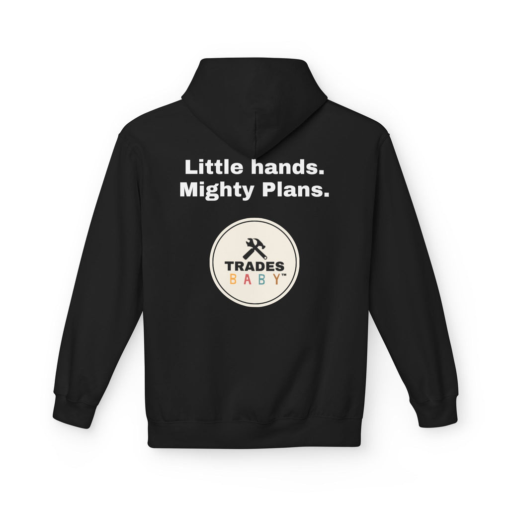 TradesBaby “Little Hands. Mighty Plans.” Hoodie — Future Builder Kids Hoodie