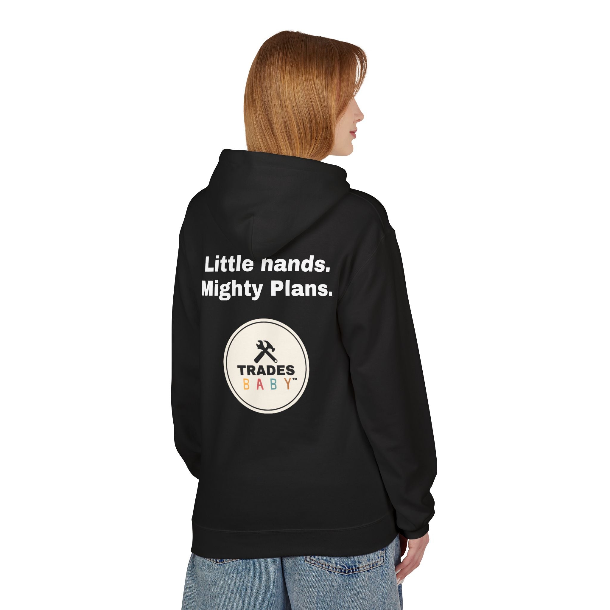 TradesBaby “Little Hands. Mighty Plans.” Hoodie — Future Builder Kids Hoodie
