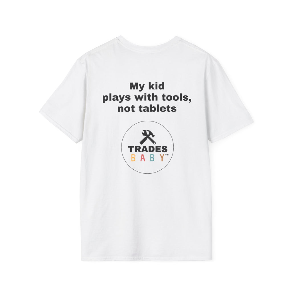 T-Shirt | TradesBaby Parenting Tee | Blue Collar Family Shirt for Hands-On Kids