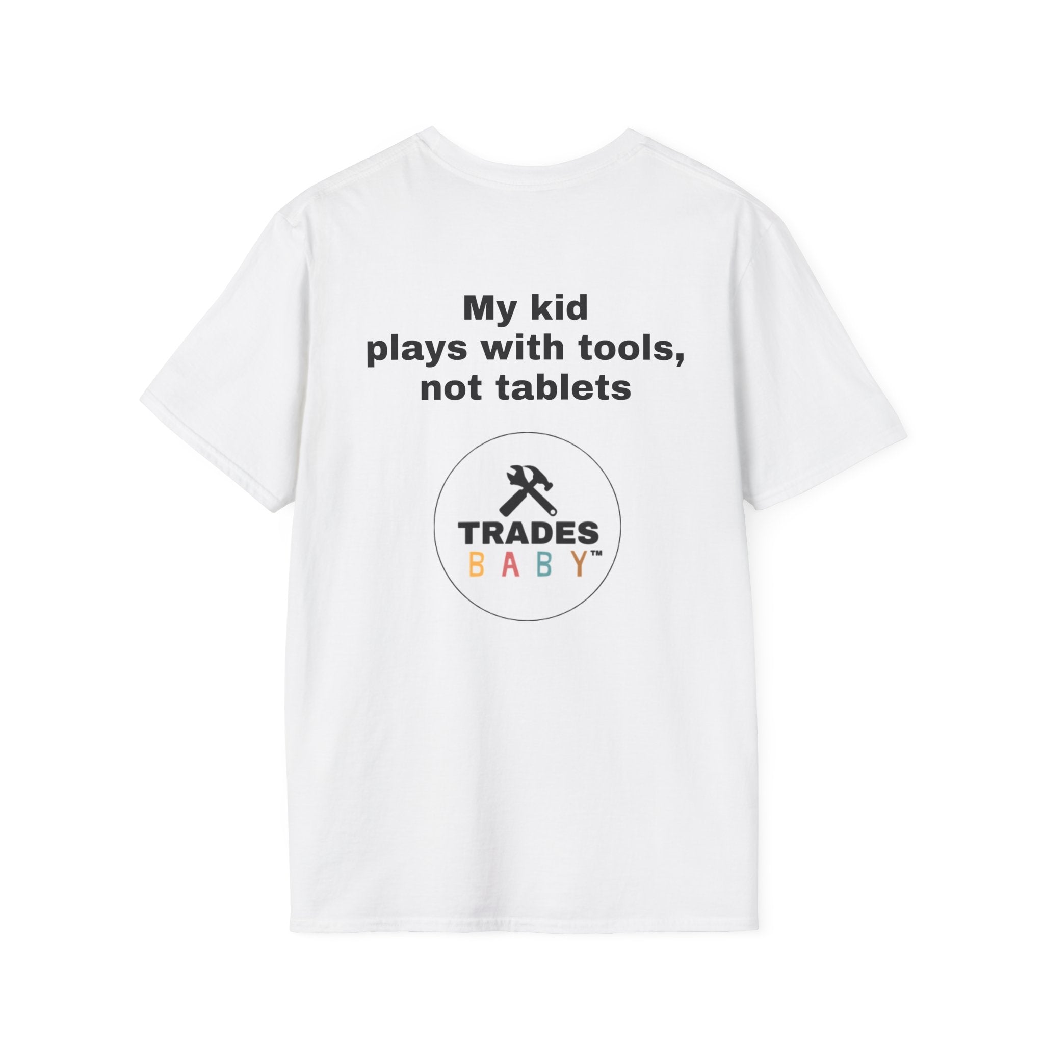 T-Shirt | TradesBaby Parenting Tee | Blue Collar Family Shirt for Hands-On Kids