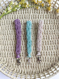 Handmade Macramé Wristlet Keychain
