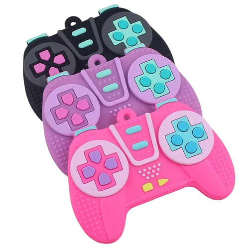 Baby Silicone Teether – Game Controller Shape, Safe Chew Toy for 6-12 Months