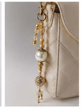 Golden Glow Purse Charm by Raelynn Creations